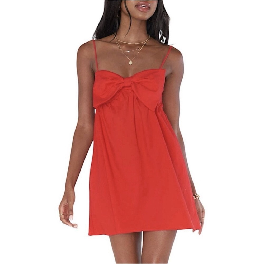 Show Me Your‎ Mumu Best Bow Mini Dress in Res Size Large Women's